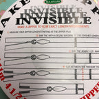 'Make A Zipper' Zip (Invisible Style) : White : per half metre