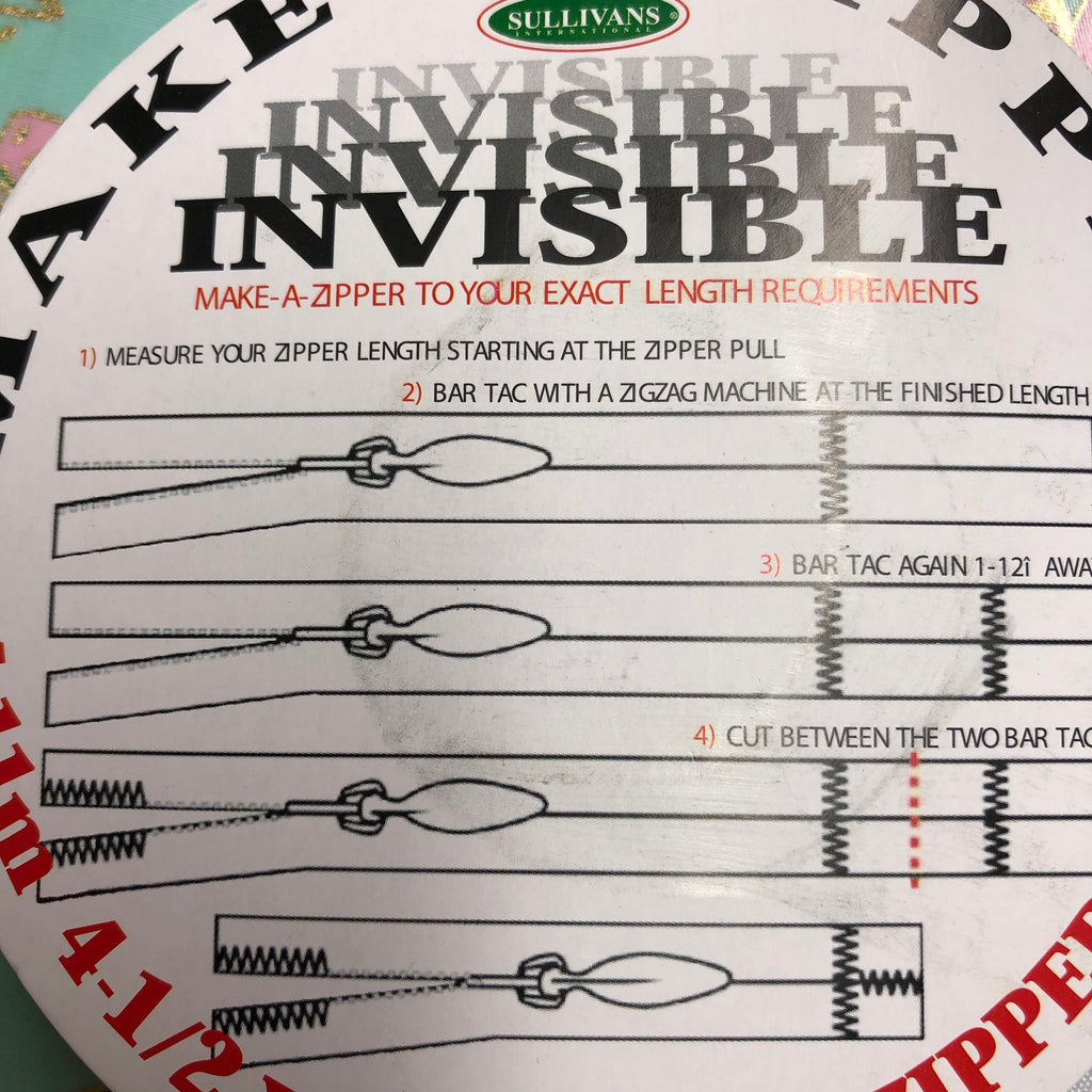 'Make A Zipper' Zip (Invisible Style) : Navy : per half metre