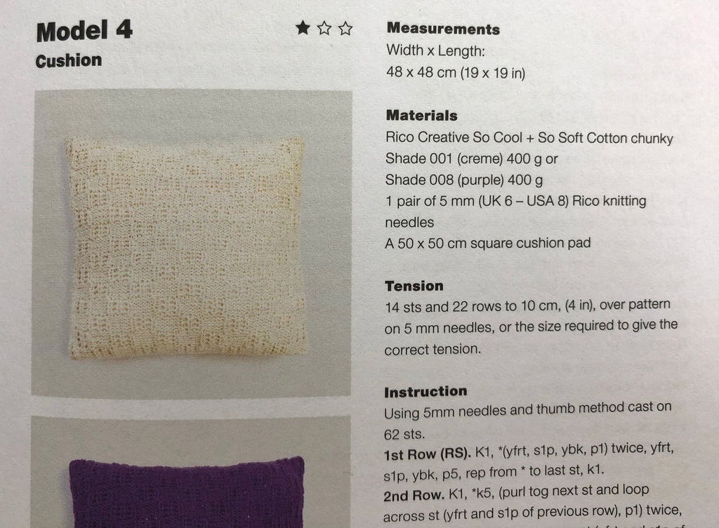 Rico So Cool & So Soft Cotton Chunky : Pattern Book