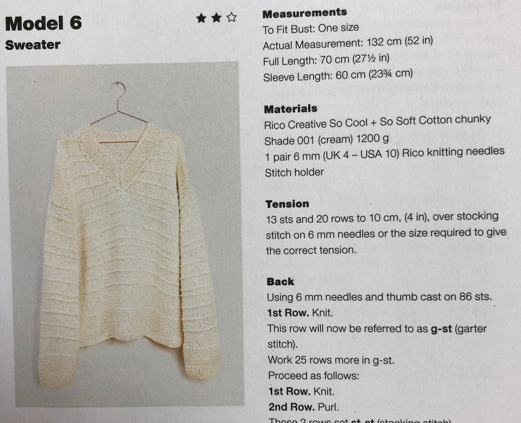 Rico So Cool & So Soft Cotton Chunky : Pattern Book