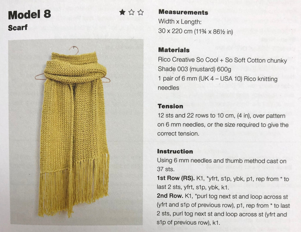 Rico So Cool & So Soft Cotton Chunky : Pattern Book