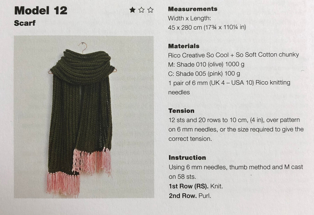 Rico So Cool & So Soft Cotton Chunky : Pattern Book