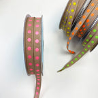 Single Polka Dot Ribbon / Trimming : Neon Pink