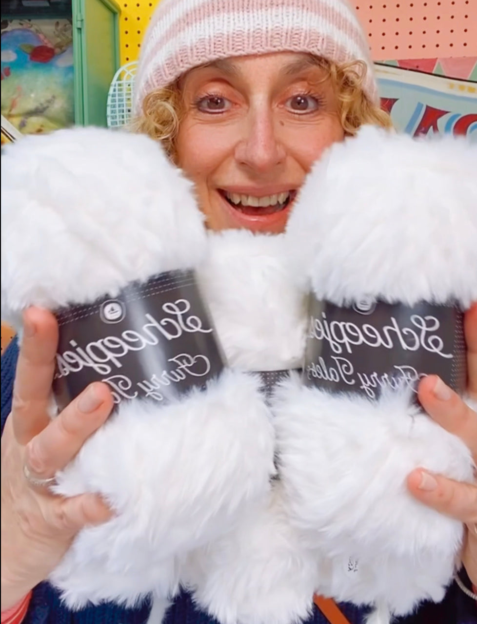 "Cuddle Me Cropped Fur Coat" Crochet Pattern