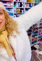 "Cuddle Me Cropped Fur Coat" Crochet Pattern