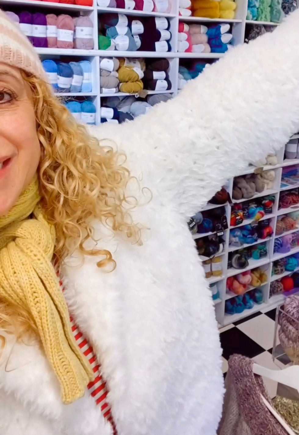 "Cuddle Me Cropped Fur Coat" Crochet Pattern