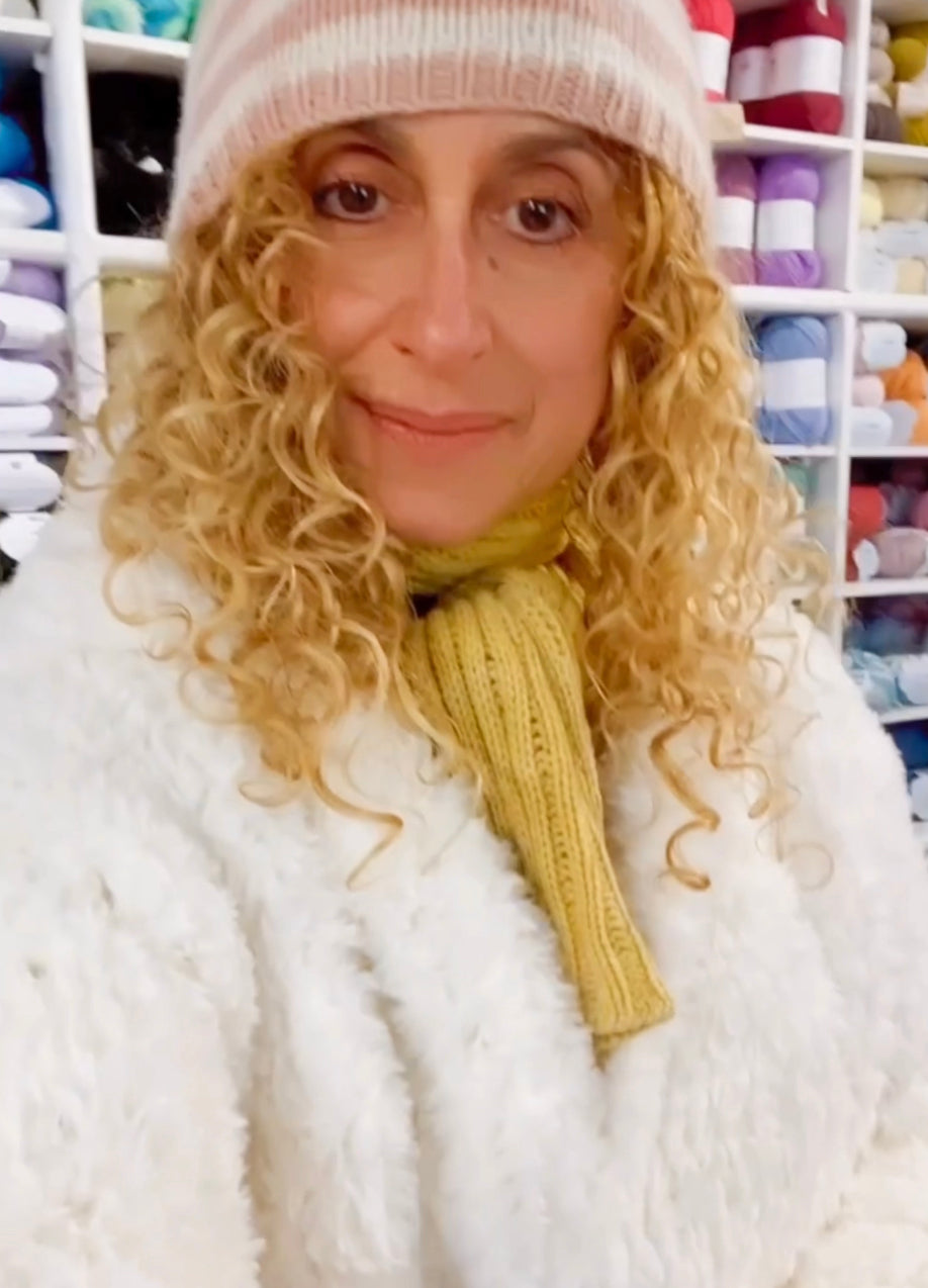 "Cuddle Me Cropped Fur Coat" Crochet Pattern