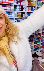 "Cuddle Me Cropped Fur Coat" Crochet Pattern