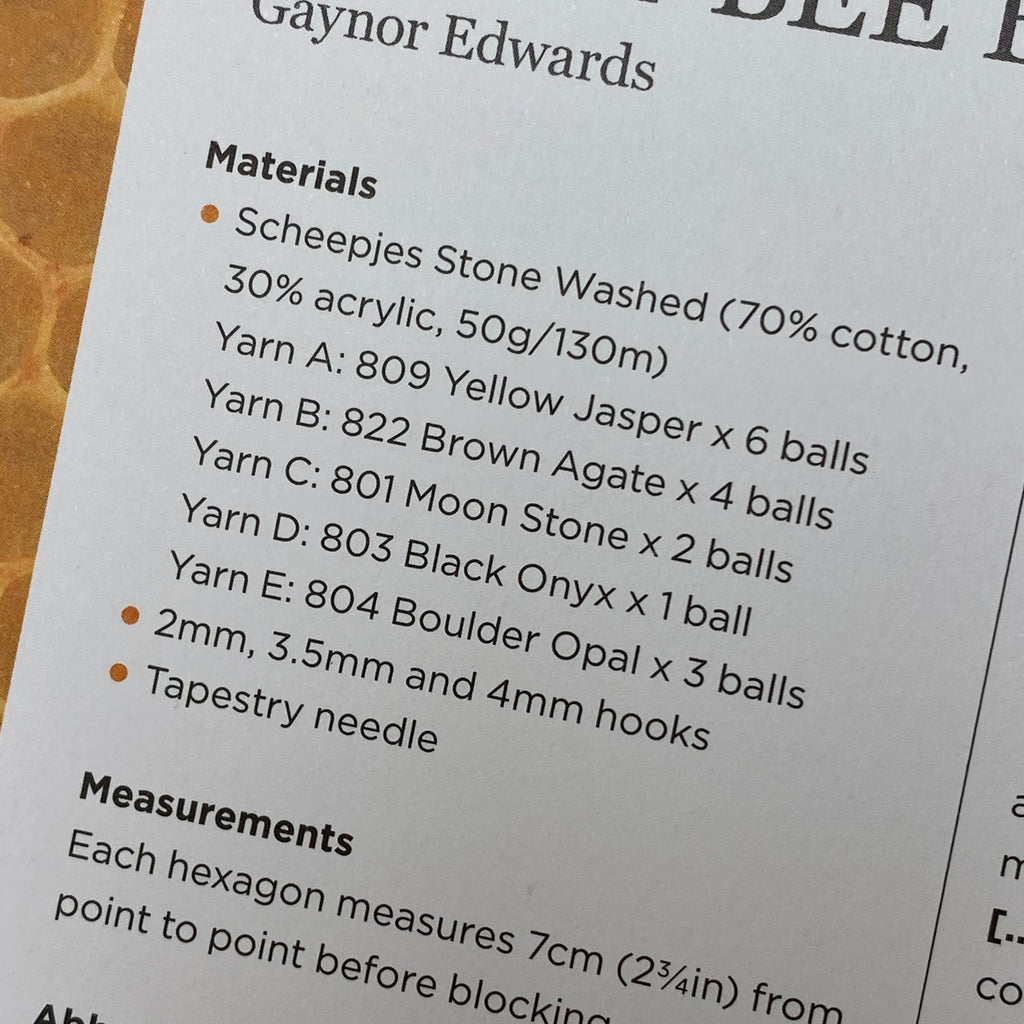 Honey Bee Blanket Crochet Pattern + Yarn Pack