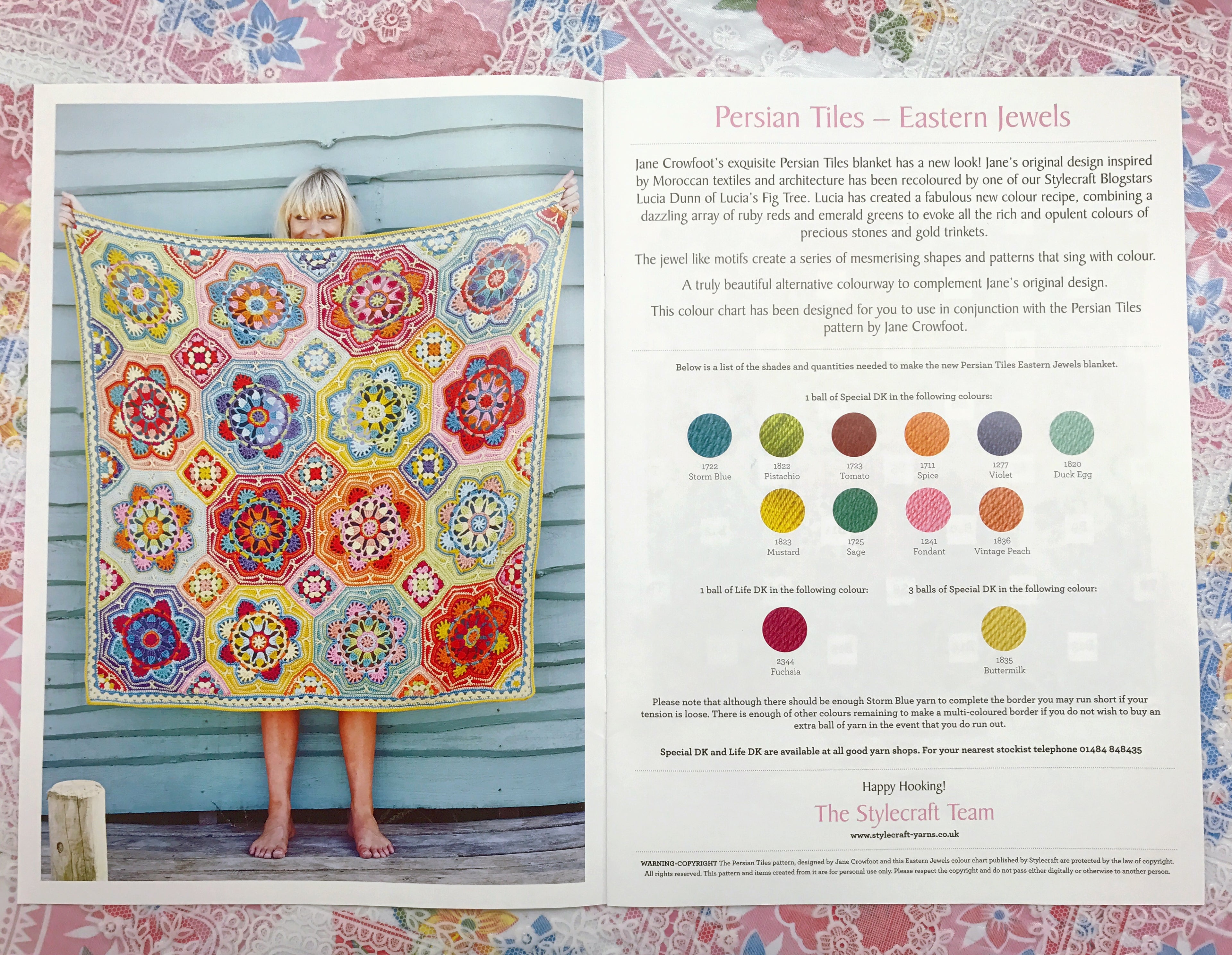 Stylecraft Eastern Jewels Crochet Blanket Kit