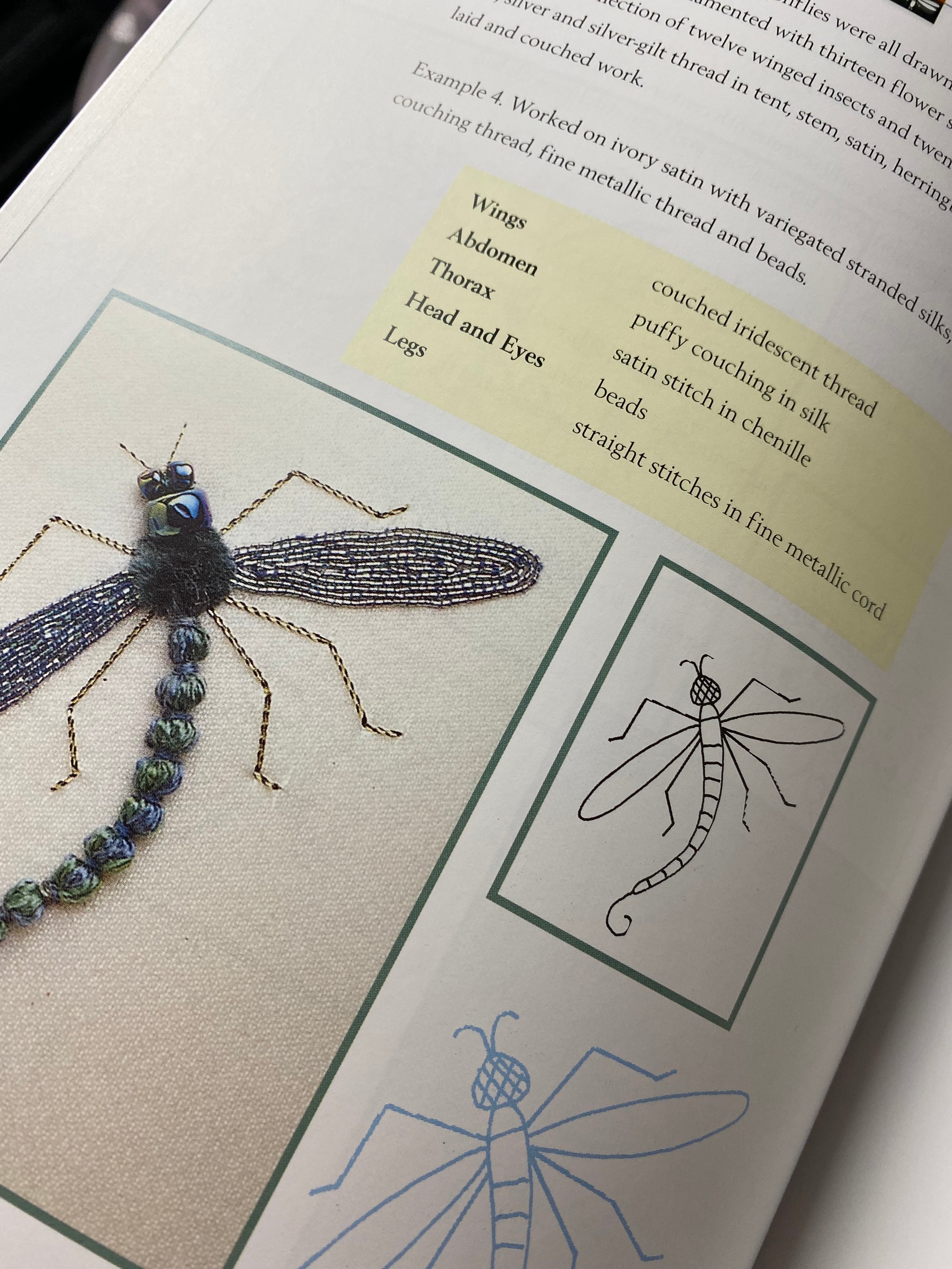 Stumpwork Dragonflies by Jane Nicholas