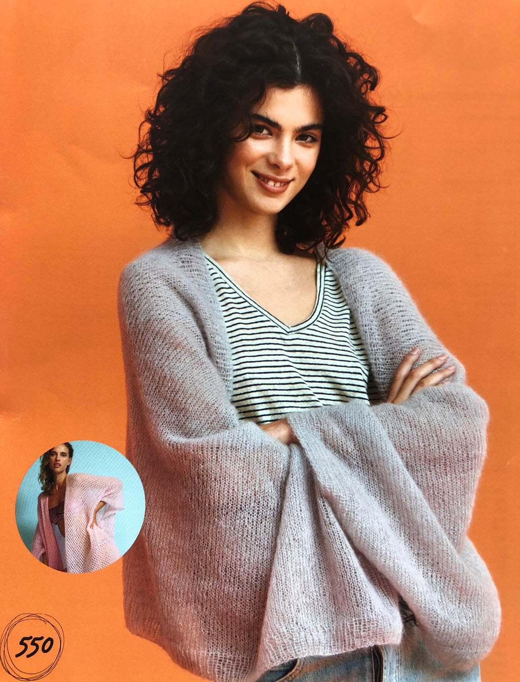 Super Kid Mohair Pattern 550 Shrug / Cape