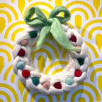 Wool Tops Wreath & Bow Kit by Gilliangladrag (Free YouTube Tutorial)