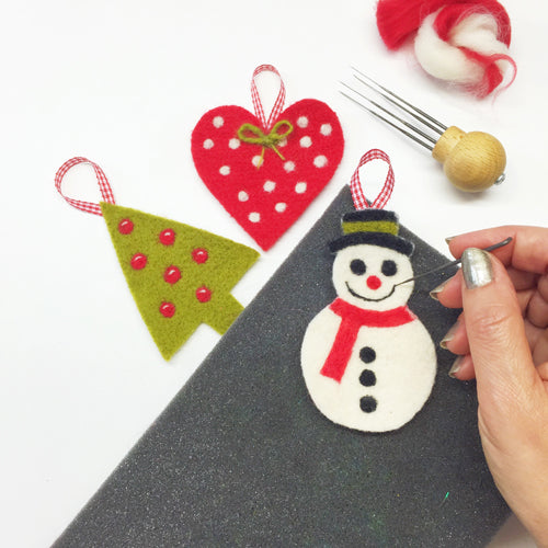 Christmas Needle Felting Decorations Kit "I Believe"