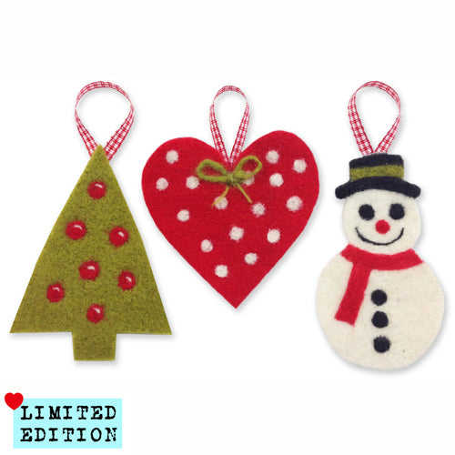 Christmas Needle Felting Decorations Kit "I Believe"