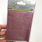 Iron On Glittery Sheet 12 x 30cm Pink Rose