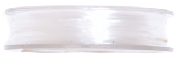 Jewellery / Beading Elastic : 5m x 0.4mm: Clear White