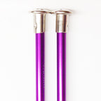 Knitting Needles ALUM 4mm x 35cm purple