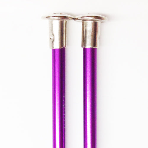 Knitting Needles ALUM 4mm x 35cm purple