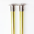 Knitting needles ALUM  5mm x 25cm yellow