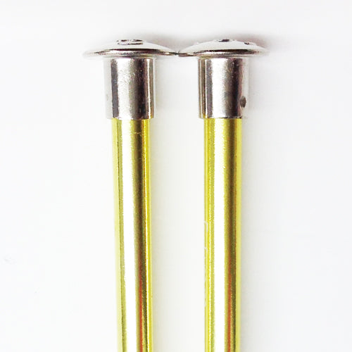 Knitting Needles ALUM 5mm x 35cm yellow