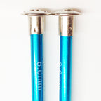 Knitting Needles ALUM 6mm x 35cm turquoise
