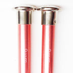 Knitting Needles ALUM 9mm x 35cm pink