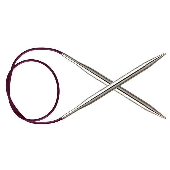 Nova Metal: Knitting Pins: Circular: Fixed: 60cm x 4 mm