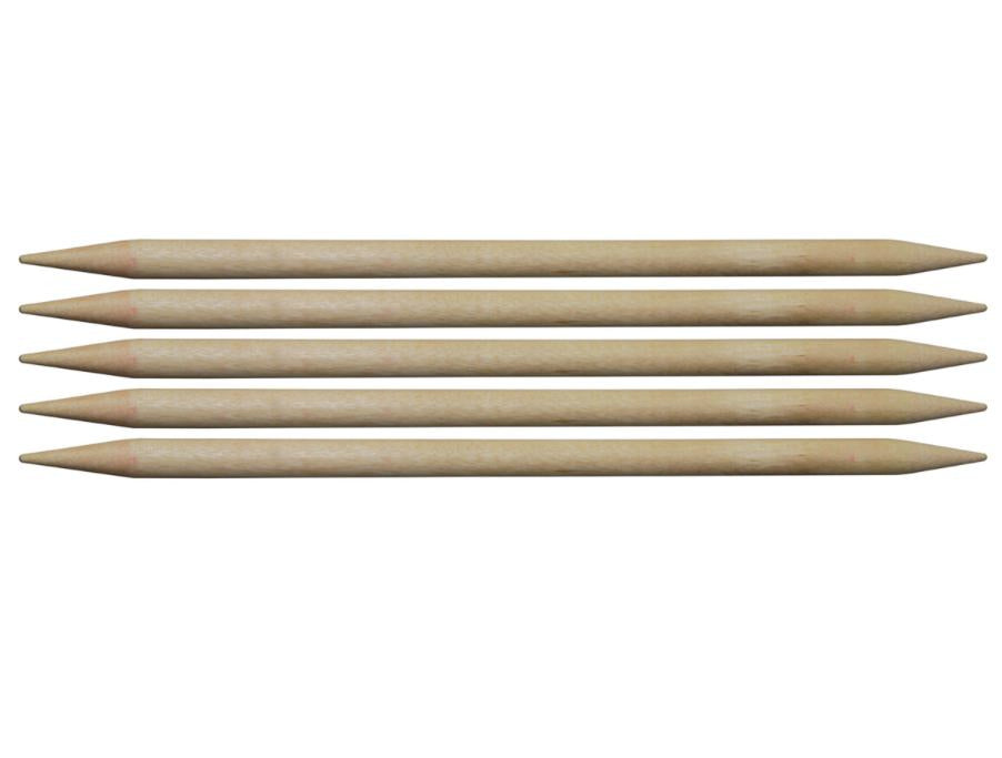 Knitting Pins: Double Pointed Set of Five: Birch: 20cm x 3.25mm
