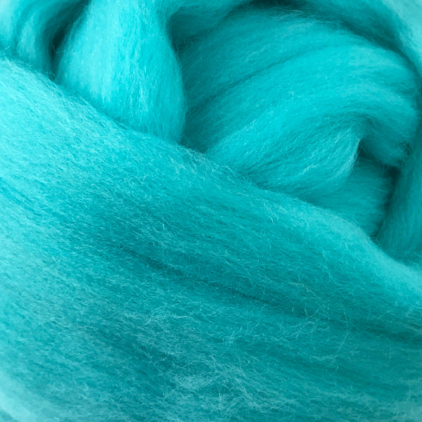 100g Light Turquoise Merino wool tops for felting & knitting