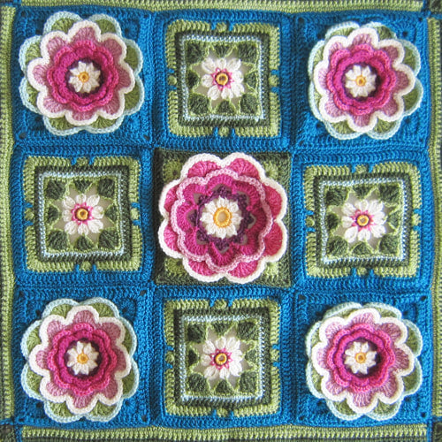 LILY POND Crochet Blanket Yarn Kit