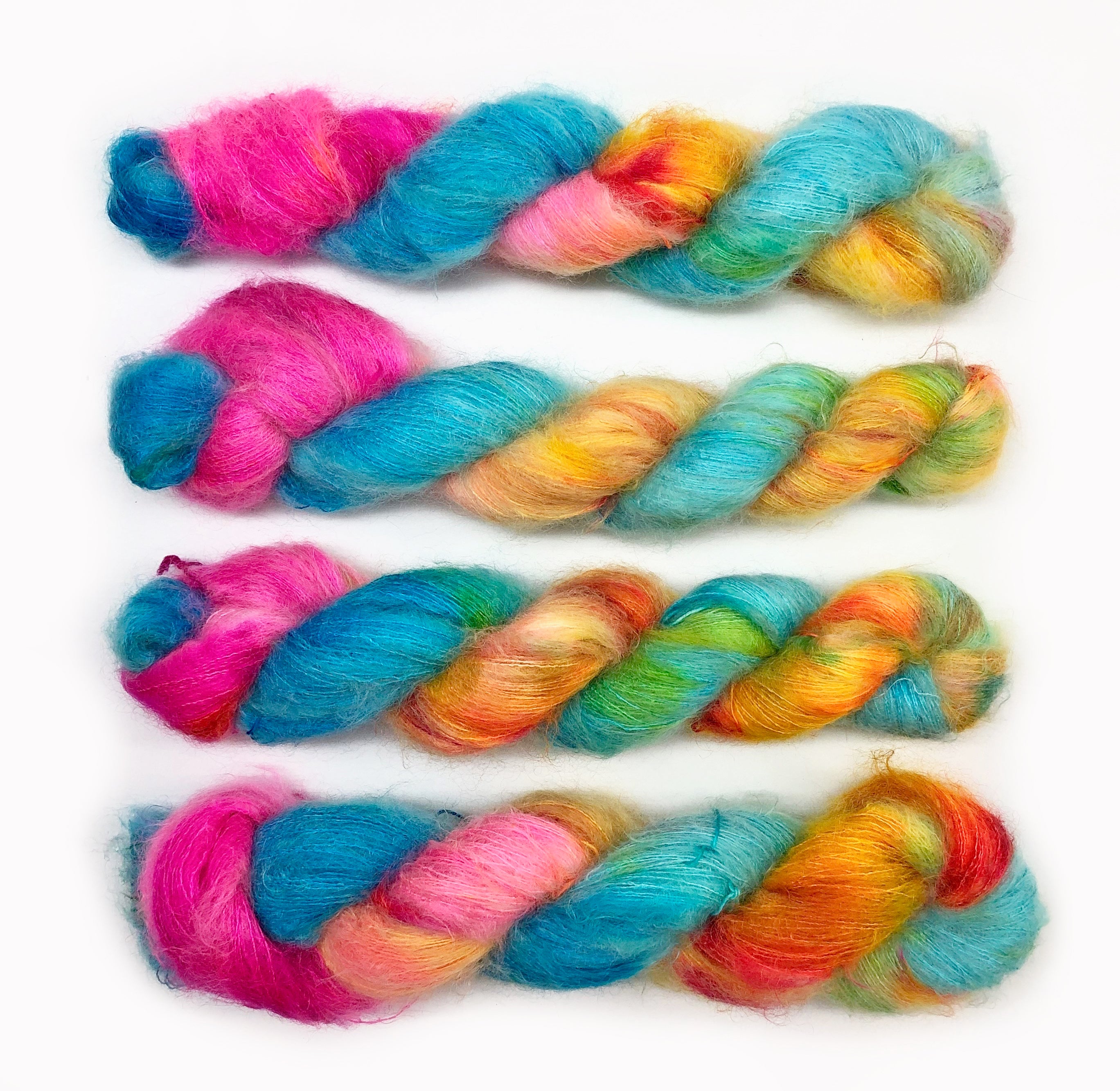 Gilliangladrag Holy Fluff Hand Dyed Kid Silk Lace : 'Little Road to Kerry'