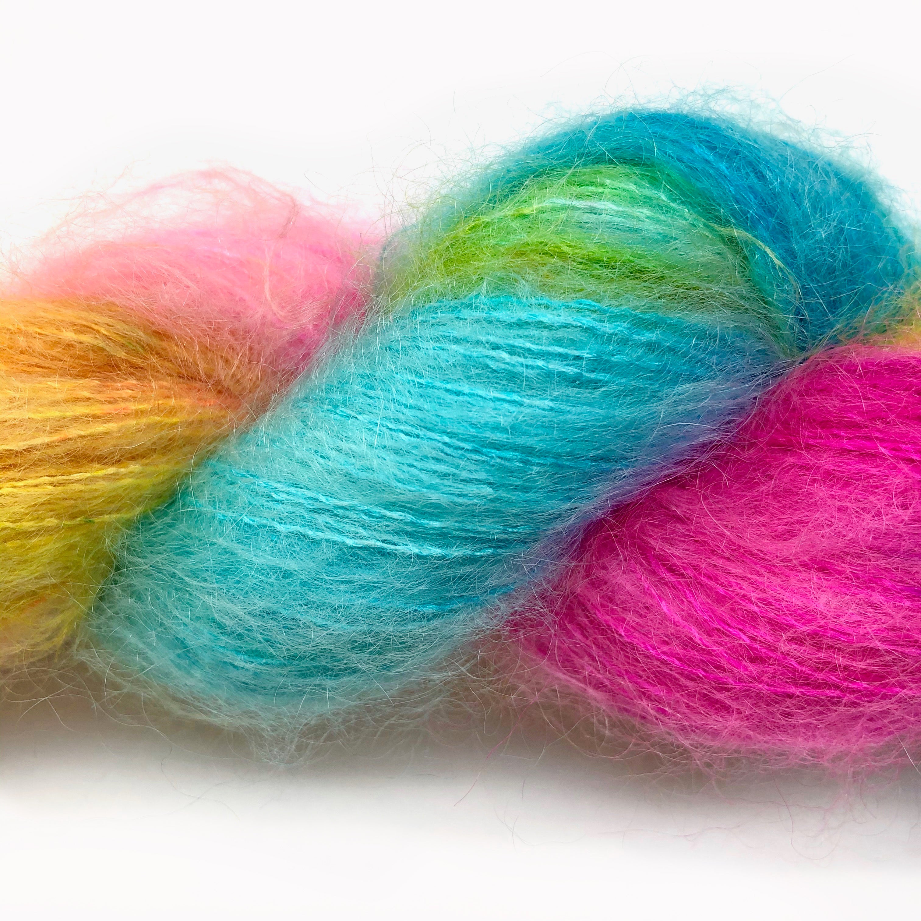 Gilliangladrag Holy Fluff Hand Dyed Kid Silk Lace : 'Little Road to Kerry'