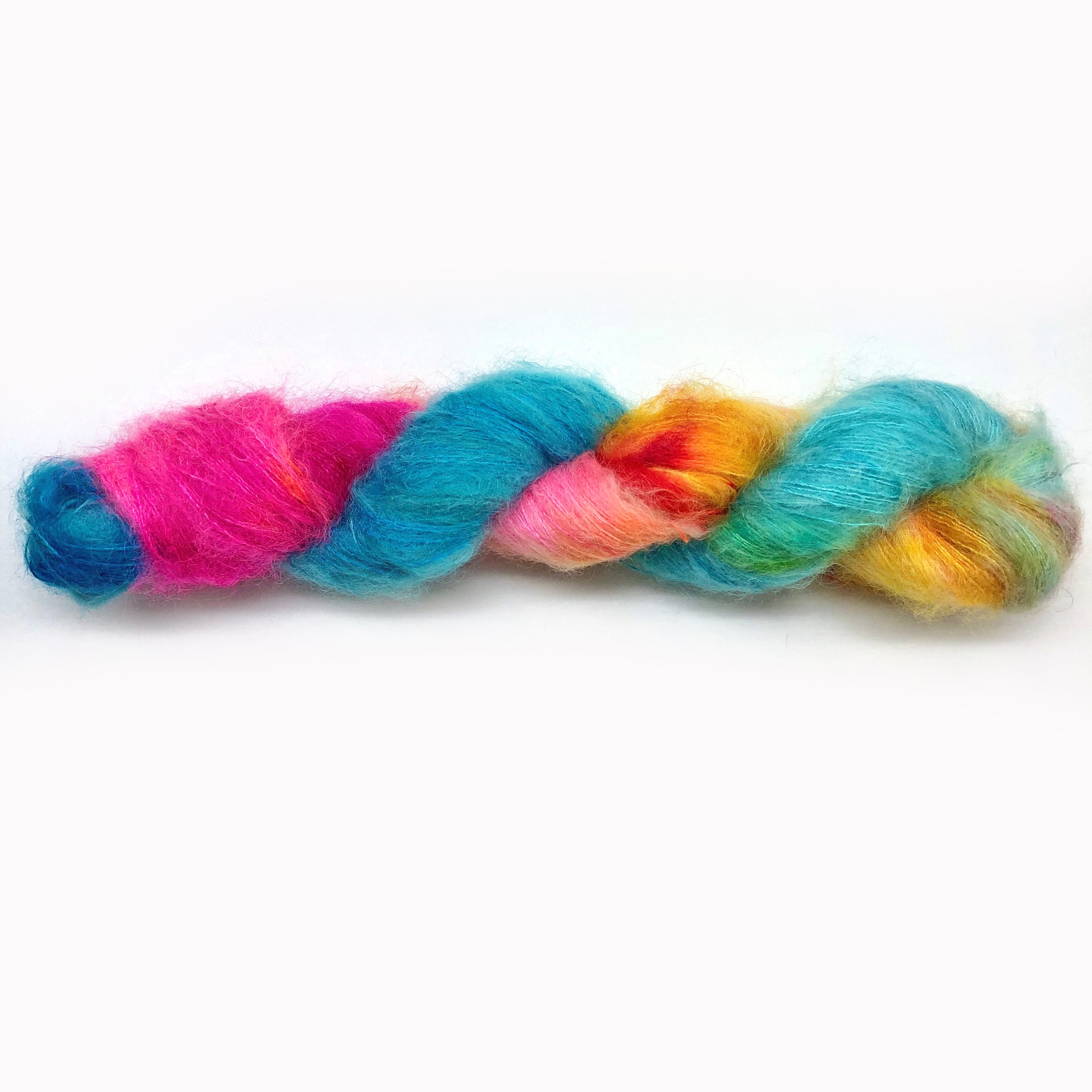 Gilliangladrag Holy Fluff Hand Dyed Kid Silk Lace : 'Little Road to Kerry'