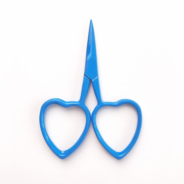 Love Heart Scissors Blue