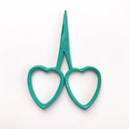 Love Heart Scissors Green