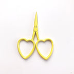 Love Heart Scissors Yellow
