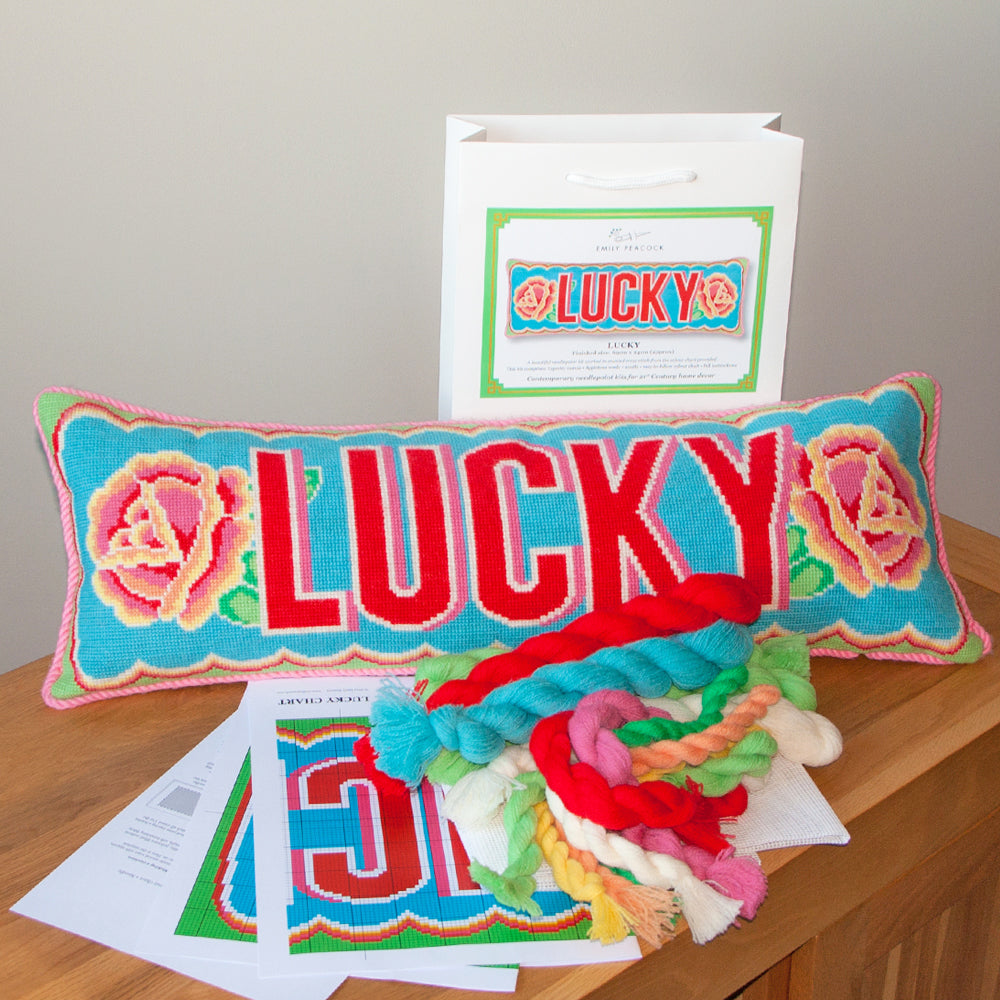 Emily Peacock Cross Stitch Kit : Lucky – small