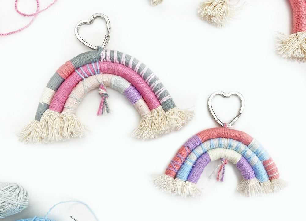 Macrame Rope Pastel Rainbows Kit