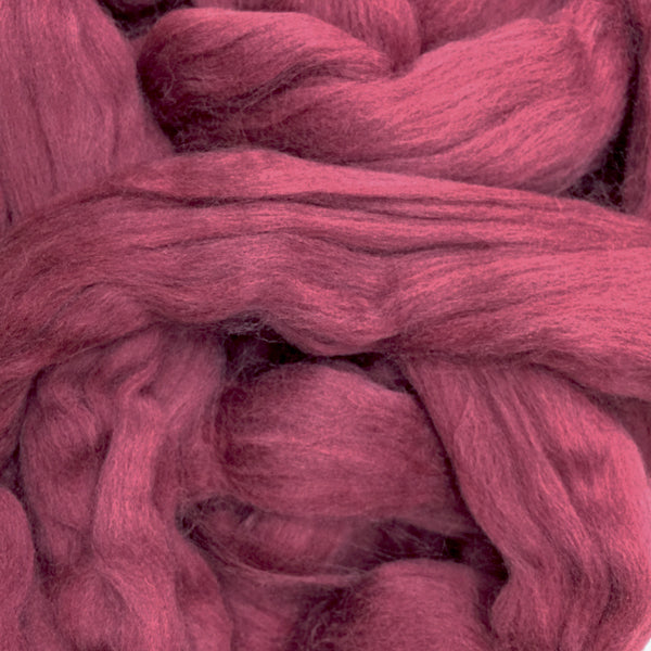 Maroon Merino wool tops for felting & giant knitting