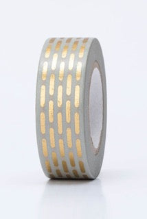 Metallic Washi Tape Gold Hyphens
