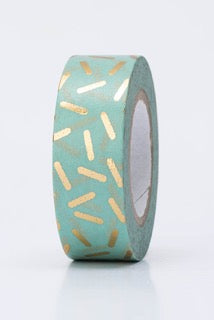 Metallic Washi tape Gold Straciatella