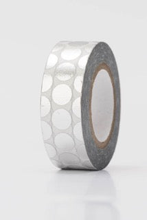Metallic Washi Silver Dots