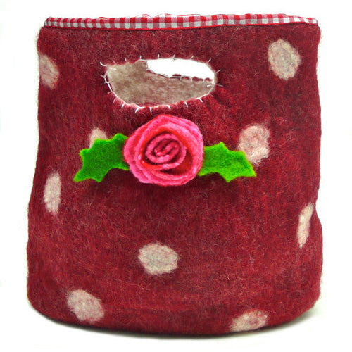Mrs Christmas Day Out Wet Felting Bag Kit