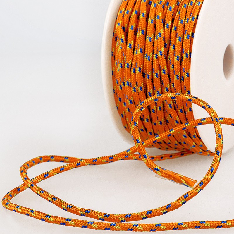 Multicoloured Cord 3mm orange 83