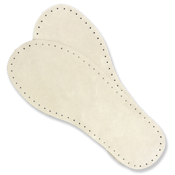 Natural Suede Slipper Soles UK Kids 8-9 (Eur 28-29)