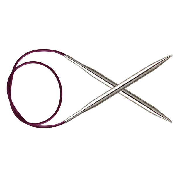 Knit Pro Knitting Pins: Circular Needles : Nova Metal: 80cm x 4 mm