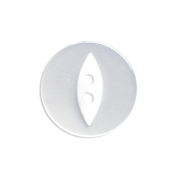 Fish Eye Baby Button 11m white