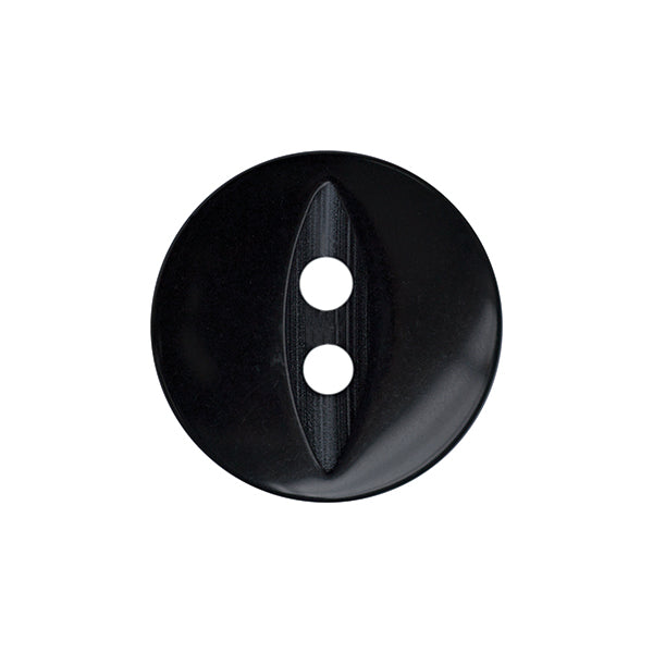 Fish Eye Baby Button 11mm black