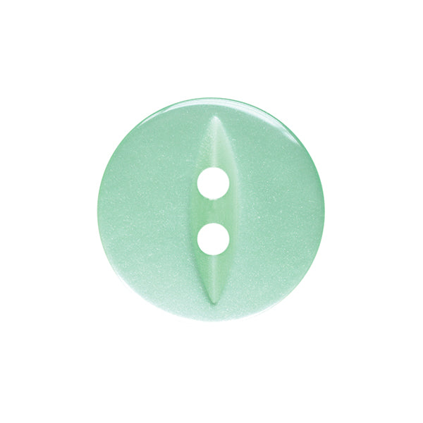 Fish Eye Baby Button 11mm pale green